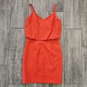 Dress the Population Dress Blouson Pencil Mini Women’s XS Poppy Cocktail Party